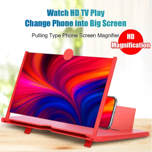 Adjustable Pull-Out Mobile Phone Screen Magnifier Stand HD Magnification for Phone Screens Easy to Use Portable Screen Enlarger for Watching Videos and Movies Perfect for All Smartphone Users