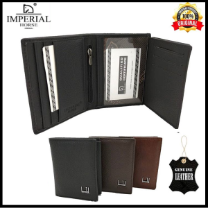 Original Imperial Horse Genuine Cow Leather Men Wallet Luxury Vertical Smart Card Dompet Kulit [NEW]