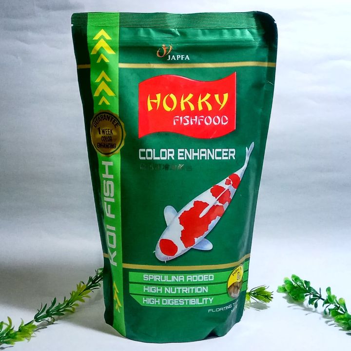PELET KOI HOKKY HOKY COLOR ENHANCER SIZE M SPIRULINA PAKAN IKAN/ MAKANAN  KOI 1kg/PELET KOI Lazada Indonesia