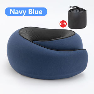Memory Foam Neck Support Pillow U-Shaped Portable Washable 360-Degree Support Protection Travel Airplane Neck Pillow