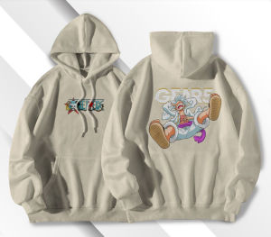 Sweater Hoodie One Piece Gear 5 Jumper Anime ONE PIECE Pria Wanita Bahan Fleece Ukuran M L XL XXL