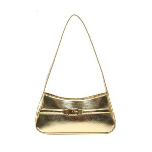 Women Bag PU Leather Armpit Bag Trendy Handbag Fashion Commuting Bag Simple Underarm Bag Lovely Shoulder Bag