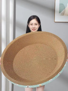 Ổ nằm cho mèo saze đại 50 cm Bàn cào móng kiêm ổ đệm nằm 1kg -10kg
