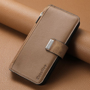 Luxury 2 in 1 Detachable Magnetic Zipper Cards Solt Wallet Leather Case For Xiaomi POCO F7 X7 Pro X5 X6 5G F6 F5 X6Pro Bag Cover