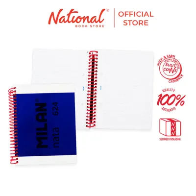 Milan Spiral Notebook Hard Cover A5 80 sheets Blue