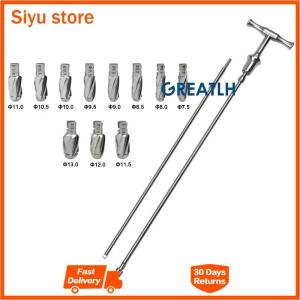 GREATLH Quick Coupling Flexible Reamer Set Hollow Reamer Medical Orthopedic Pet Instrument Stainless Steel