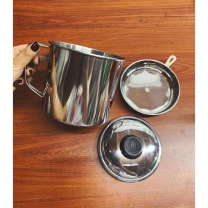 Ca Lọc Dầu Ăn Inox 304 Cao Cấp Không Gỉ Dung Tích 1200ML Lọc Chất Cặn Trong Dầu Thừa bình lọc dầu inox 304 Thiết Kế Nhỏ Gọn