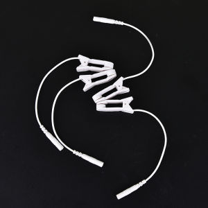 [Childhood MS] 2pcs 2.0mm ear pain clip tens electrode lead wire connecting cable