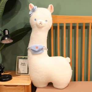 JOJO CASTLE Kawaii Alpaca Plush Toys Stuffed Soft Animal Sheep Plush Pillow 65/85/105cm Lovely Llama Cushion for Children Kids Birthday Gifts Stuff Toys for Girl