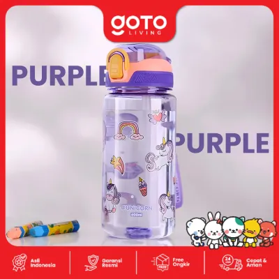 Goto Clancy Water Bottle Anak Botol Minum Sedotan Lucu Karakter 600 ML