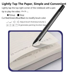 Smart Pen Set Intelligent Paper Screen Synchronous Notebook Set Bluetooth Connection for Designer Business Record Notes AI Voice