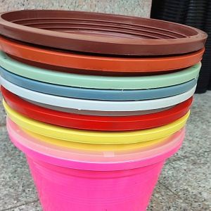 กระถาง 10 นิ้วสี มีหลายสี เลือกสีได้ ขายปลีก