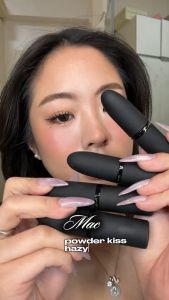 Son thỏi MAC Powder Kiss Hazy Matte Lipstick Bền màu ẩm mịn suốt 10H