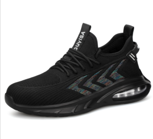 QINHUIZE Air-cushioned sole safety protective labor protection shoes for mens four seasons anti-smashing and anti-piercing safety shoes