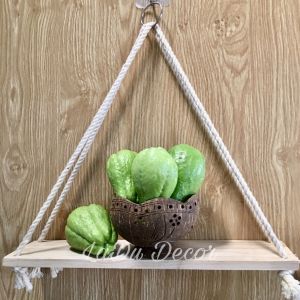 [Gỗ Quế Thơm Tự Nhiên Tặng Kèm Khoen Treo] Kệ Treo Tường Thông Minh Bằng Gỗ Quế Thơm Tự Nhiên