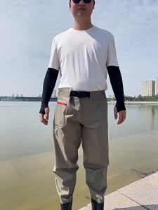 Quần Dài Cạp Trễ Quần Lội Nước Câu Cá Suối Quần Dài Một Mảnh Chống Thấm Thiết Bị Câu Cá Quần Áo Câu Cá