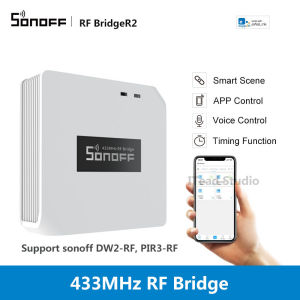 ITEAD SONOFF RF Bridge R2 433MHz Smart Bridge Gateway eWeLink APP Wireless Remote Control Smart Home Hub Support Sonoff Remotes DW2 RF PIR3 RF Sensors