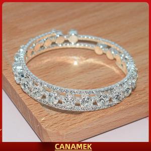 Miễn phí vận chuyển✨ Thời trang pha lê Vòng đeo tay cho phụ nữ cưới Bangle tay trang sức nhiều lớp Bridal rhinestone vòng đeo tay