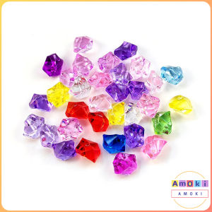 Amoki Crystal Acrylic Stones 1.4*1.1cm Vase Plant Fish Tank Vase Ornaments Wedding Party Decoration