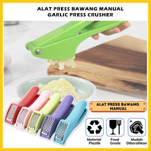 Alat Penghancur Bawang Putih Merah Manual / Garlic Press Crusher / Penghalus Penggerus Kunyit Jahe Rempah / Pencacah Bumbu Dapur Food Grade Perlengkapan Dapur Serbaguna - GP Mall