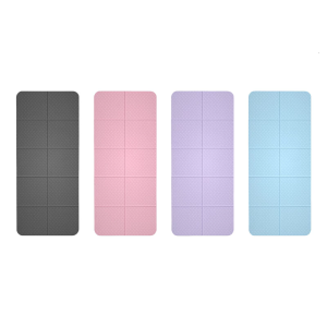 Foldable Travel Yoga Mat Lightweight Gym Mat Fitness Training Pilates Exercise Mat In/Outdoor Workout Yoga Mat for Women