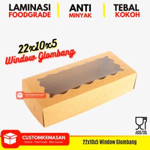 Dus Brownies / Box Brownies / Kemasan Brownies / Dus Bronis / Box Bronies / Dus Kue Isi 25 Pcs