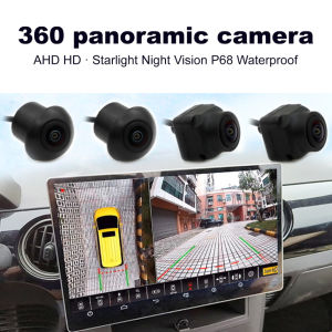 360 Car Camera Panoramic Surround View 1080P AHD Right+Left+Front+ Rear View Camera System For Android Auto Radio Night Vision