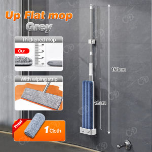 CD Flat Mop with Squeezer for Floor Cleaning Microfiber Squeeze Mop Lazy Map Original