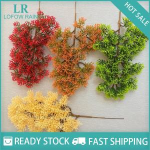 LF Wholesale✨Flash Sale ✨ Cây bách thông nhân tạo bằng nhựa cây cảnh cành cây nhựa để bàn vườn
