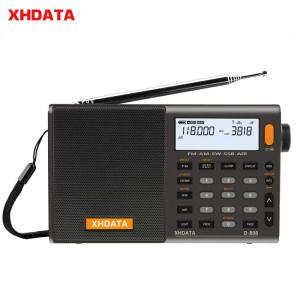 2024 XHDATA D-808 jam penggera penuh FM Stereo/SW/MW/LW SSB udara RDS pelbagai Band Radio Digital mudah alih alih