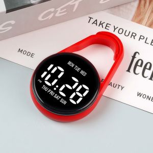 DORADO Màn hình kỹ thuật số Đồng hồ treo điện tử Di động Đèn LED Đồng hồ bỏ túi phát sáng Sáng tạo Dụng cụ móc khóa Đồng hồ bỏ túi Trẻ em/Người lớn