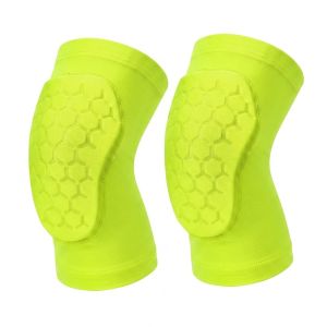 FECIA Honeycomb Padding Knee Pads Breathable Shockproof Leg Sleeves Multi-functional Elastic Knee Protector Brace Basketball