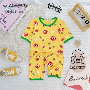 [7-30kg] Đồ Bộ Bé Gái Vải Thun Lạnh Hàng Minlybaby Chính Hãng Size Đại Mềm Mát  - Unibaby - G392 - G505