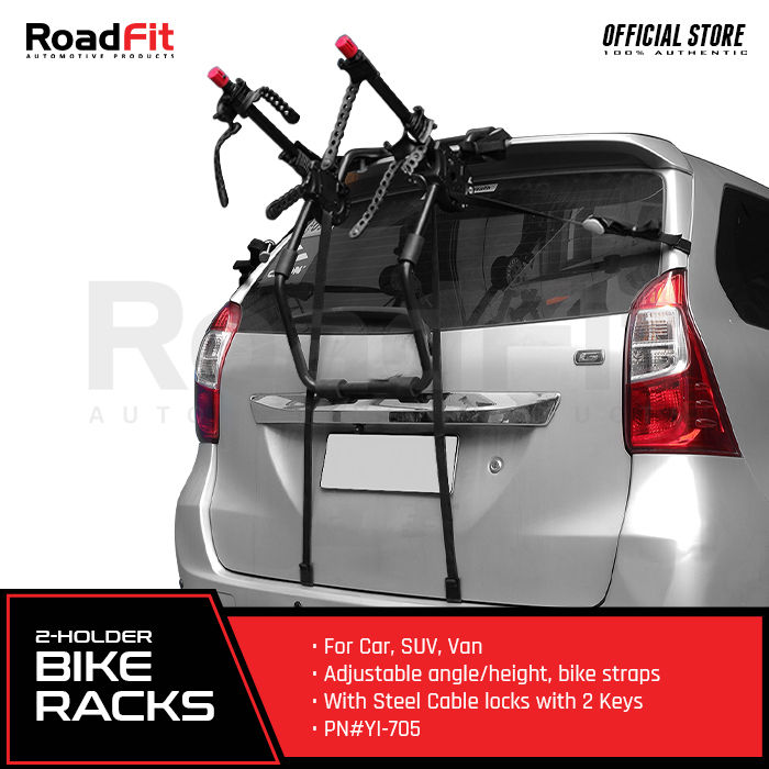 Strap on bike rack on sale