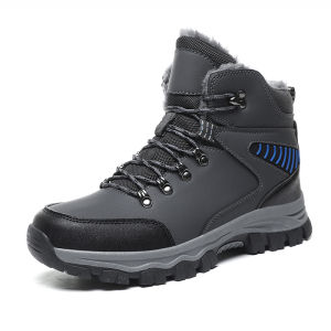 XueChur บูทกันน้ำสำหรับผู้ชายรองเท้าบูทบูทหิมะอบอุ่นซุปเปอร์สำหรับผู้ชายรองเท้าผ้าใบไซส์ใหญ่46 47 48รองเท้าบูทกลางแจ้งหุ้มข้อของผู้ชาย