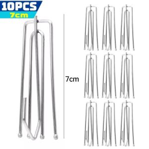 4 Prongs Pinch Hooks Stainless Steel Curtain Pleated Hook Curtain Pinch Pleat Hooks Drapery Pins Curtain Decorative Accessories