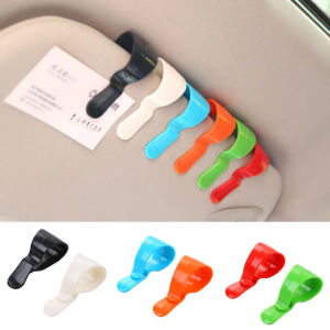 1PCS Universal Car Sun Visor Sunglasses Clip Glasses Card Pen Ticket Holder Colourful Storage