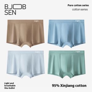 Laz Johnson Bốn Mùa Phổ Quát Người Đàn Ông Của Cotton 7A Kháng Khuẩn Đũng Mồ Hôi Thấm Thoáng Khí Đơn Giản Và Thoải Mái Chàng Trai Võ Sĩ Quyền Anh Tóm Tắt Đầu
