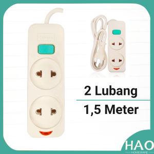 STOP KONTAK GEPENG ON/OFF Stop Kontak + Kabel 2/3/4/5 Lubang &1.5/3/5M/Tipe GEPENG / Merek CAHAYA/ SNI