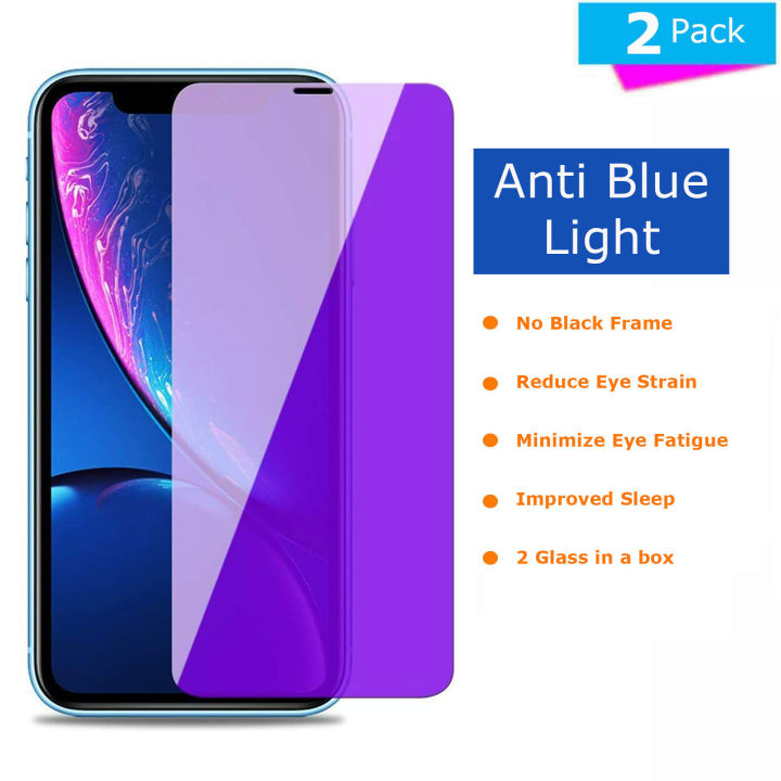 Eye Strain Blue Light Filter Iphone Screen Protector Blocking Screen
