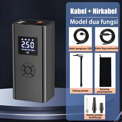 Perlengkapan Darurat Mobil Wajib Pompa Ban Mobil Electric Digital Pressure Display Automatic Stop 80000mAh Baterai Pompa ban listrik Pompa Angin Elektrik Pompa Ban Electric Portabel Pompa Ban Mobil Truk Motor Elektrik 150PSI Garansi Resmi