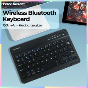 FAST DELIVERY Taffware Keyboard Mini Wireless Bluetooth Tanpa Kabel Rechargeable Portable