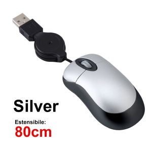 FONKEN USB Wired Retractable Mouse Optical 1200 DPI Office Computer Mice for PC Laptop