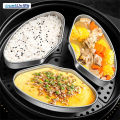 JustLiving 304 Stainless Steel Bowl Basin Soup Bowl Cooking Scalloped Steamer Tray Separate Steamer Tray Rice Cooker Rice Waterproof Steamer Bowl Household Children's Supplementary Steamer Bowl. 