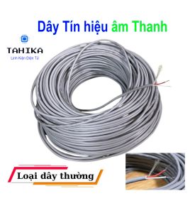 Dây tín hiệu âm thanh chống nhiễu 3 lõi Xi bạc đường kính dây 2.8mm giá 1 mét-Linh Kiện TAHIKA