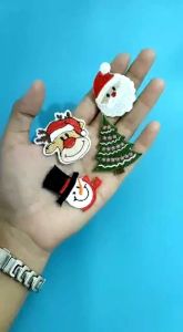 COD (Tinggal Setrika) Bordir Tempel Christmas patch Iron Santa Deer Tree Snowman Iron Patch Premium Emblem Bordir Tempel Tambalan Baju Sobek Tembelan Celana Robek Tempelan Jaket Bolong Hiasan Bordir Baju Stiker Baju Stiker Tas