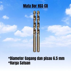 Mata Bor Besi HSS Co Cobalt diameter 1-10mm mata bor Kobalt