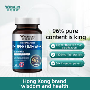 WRIGHT LIFE Deep Sea Fish Oil OMEGA 3 Capsules Rich In DHA & EPA for Healthy Heart Strengthen Brain Improve Intelligence Improve Cardiovascular Health
