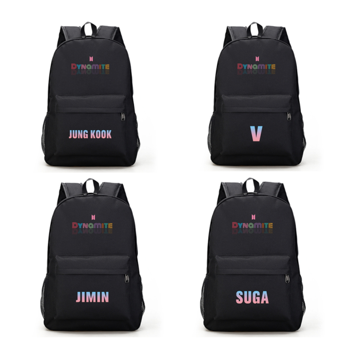 BTS Dynamite Backpack School Bag Travel Bag Lazada