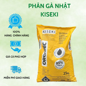 Phân Gà Nhật Kiseki Hàng Chính Hãng Bao 25kg Phân Gà Tan Chậm Hữu Cơ Khoáng Nhật